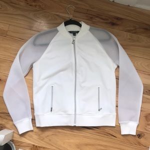 Ralph Lauren white athleisure jacket S
